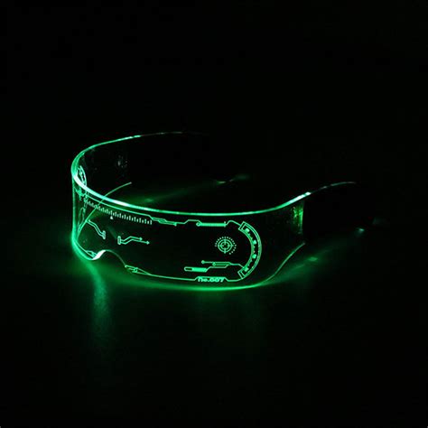 futuristic led glasses fashionable accessories  color