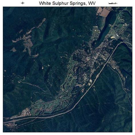 aerial photography map  white sulphur springs wv west virginia