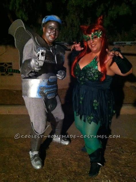 very cool mr freeze and poison ivy couple costume