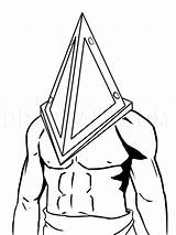 Pyramid Head Draw Silent Hill Step Dragoart sketch template