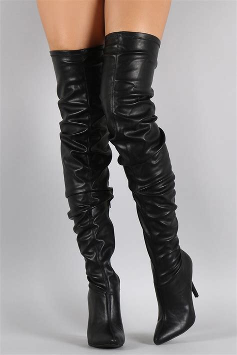 thigh high boots over the knee boots anne michelle stiletto boots