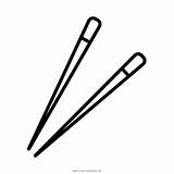 Pauzinhos Chopsticks Desenho sketch template