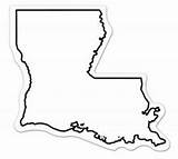 Louisiana Shape State Clipart sketch template