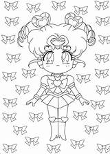 Moon Sailor Coloring Pages Chibi Pintar Para Colorear Characters Drawing Colour Paint Dibujos Imprimir Coloriage Getcolorings Book sketch template