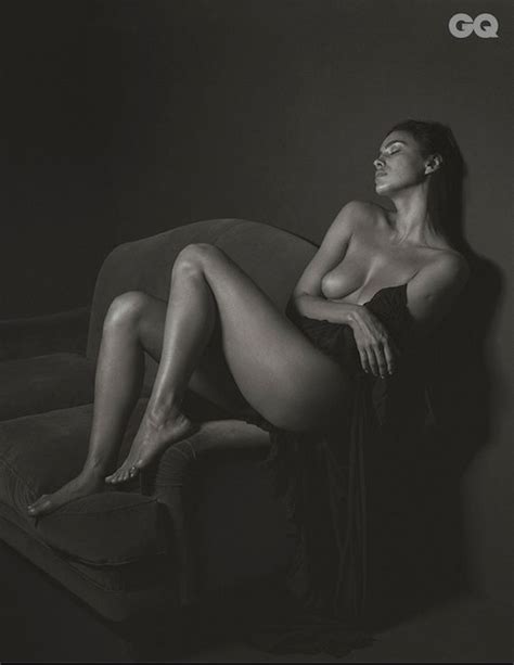 irina shayk s topless in gq italia of the day