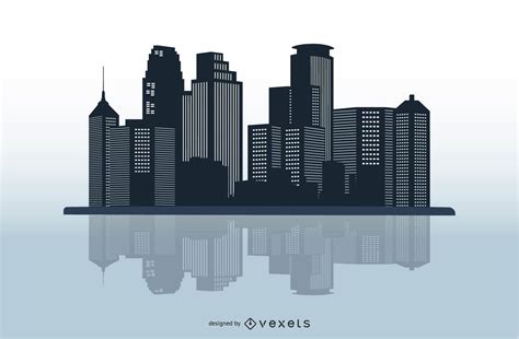 vector city skyline art vector