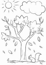 Coloring Tree Fall Pages Supercoloring Via Tag sketch template