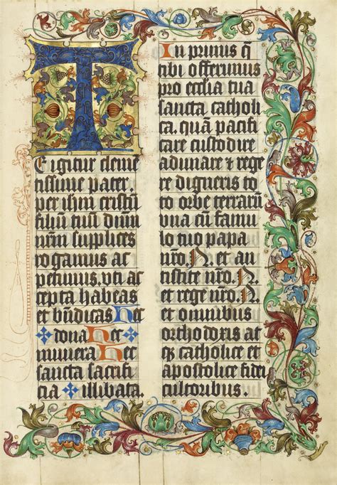 illuminated manuscripts reproduction decorated initial