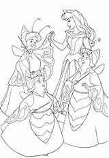 Fairies Addormentata Desenhos Adormecida Bosco Durmiente Hadas Supercoloring Madrinas Cinderella Colorear24 sketch template