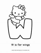 Kitty Hello Tulamama Letter Pages Coloring Abc Printables sketch template