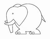 Elephant Big Coloring Coloringcrew sketch template