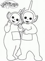Teletubbies Coloring Pages Cartoon Color Kids Gif Lala Printable Character Po Sheet Sheets Fun Book Characters Terrific Using Way These sketch template