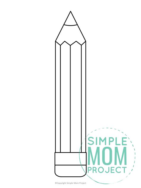 printable pencil template simple mom project