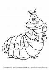 Life Heimlich Draw Step Bugs Bug Drawing Characters Caterpillar Cartoon Drawingtutorials101 sketch template