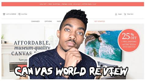 canvas world review cheap canvas prints reviews youtube