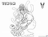 Venom Coloring Pages Anthros Lineart Printable Kids Deviantart Friends sketch template