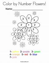 Number Color Coloring Flowers Numbers Flower Pages Activities Twistynoodle Noodle Built California Usa Words Choose Board sketch template