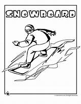 Coloring Snowboarding Winter Olympics Snowboard Pages Olympic Kids Gif Activities Template Comments sketch template