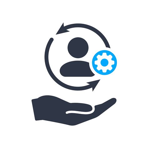 full customer care service icon  settings sign customize setup manage process symbol