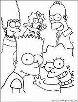 Coloring Simpsons Kids Pages Color Print Printable Incredible sketch template