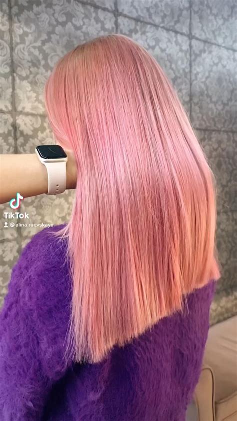 pink airtouch video hair styles long hair styles beauty