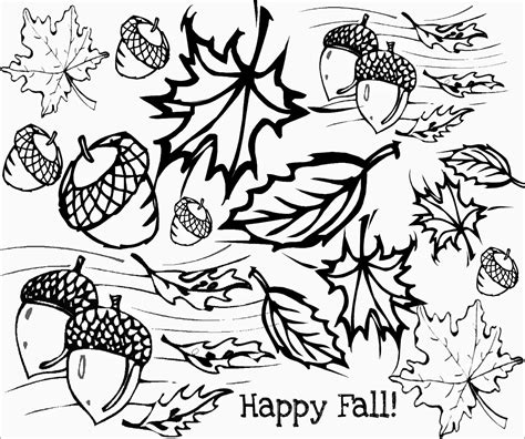 autumn coloring page  kids coloringbay