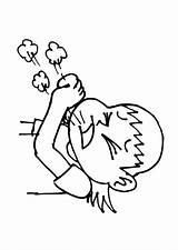 Coughing Coloring Pages Edupics sketch template