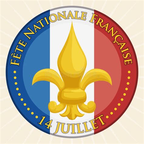 french national symbol fleur delis vector illustration stock vector