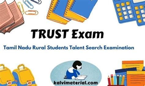 trust exam question paper  study material kalvimaterialcom