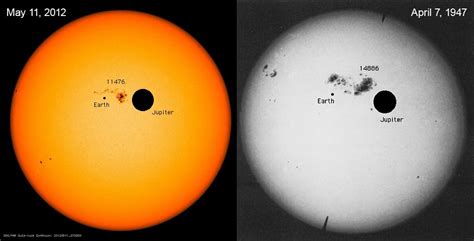 How Big Are Sunspots Universe Today