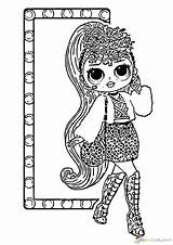Lol Omg Coloring Pages Diva Lady Kolorowanki Dolls Remix Print Popular Surprise sketch template