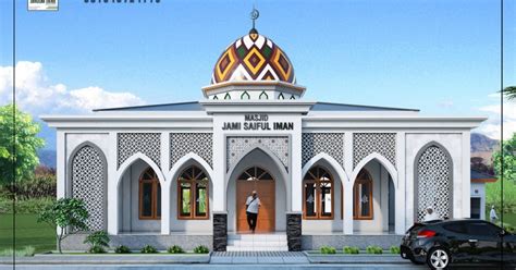 desain masjid  lantai sederhana  nyaman