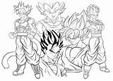 Coloring Dragon Ball Super Pages Goku Saiyan Library sketch template