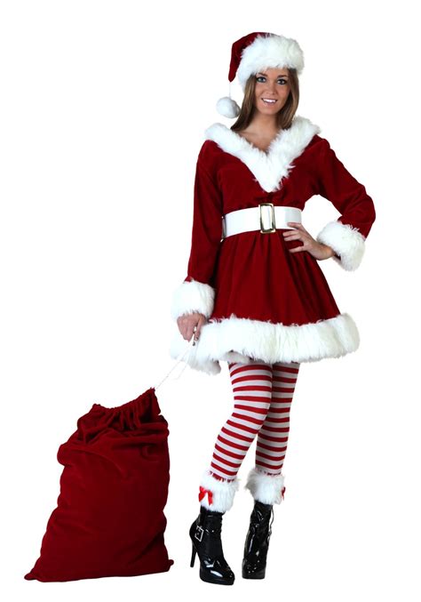 Women Sexy Christmas Miss Santa Dress Christmas Costumes For Adults