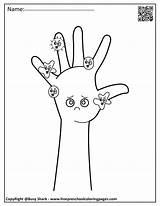 Coloring Germs Pages Washing Hand Preschool Hands Set Kids Printables Dot Activities sketch template