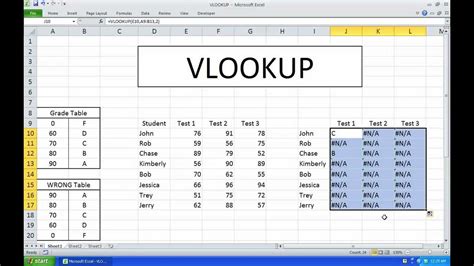 Vlookup Excel 2010 Advanced Youtube