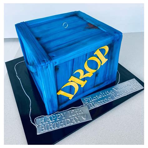 fortnite dropbox cake cupcake birthday cake birthday cake  son
