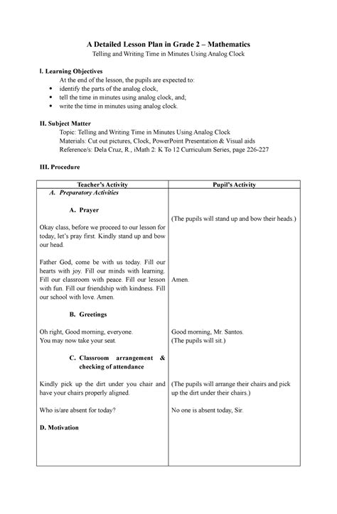 Math Detailed Lesson Plan Dlp For Grade Hello Teacher Hot Sex Picture