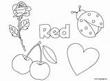 Red Color Coloring Pages Sheet Worksheets Things Activity Activities Sox Preschool Toddlers Worksheet Boston Coloringpage Eu Colors Colouring Print Kids sketch template