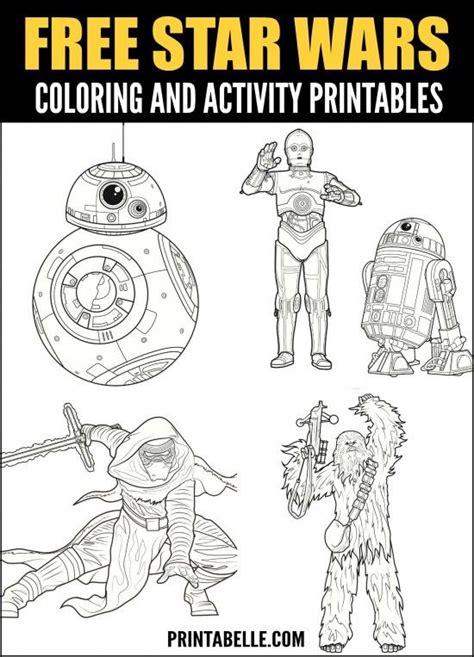 disney star wars coloring pages images  pinterest adult