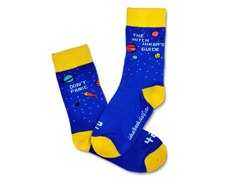 book socks hitchhikers guide to the galaxy ideal bookshelf