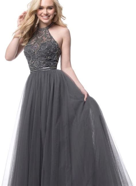 sherri hill gunmetal style 51604 jeweled chiffon princess gown long formal dress size 10 m
