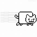 Nyan Printable Xcolorings Pags sketch template