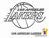 Lakers Coloring Pages Nba Basketball Los Angeles Logo Printable La Clipart Boys Sports Printables Pdf Print Sheets Kids Bounce Big sketch template