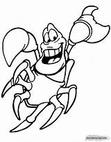 Sebastian Flounder Disneyclips Scuttle Cheering sketch template