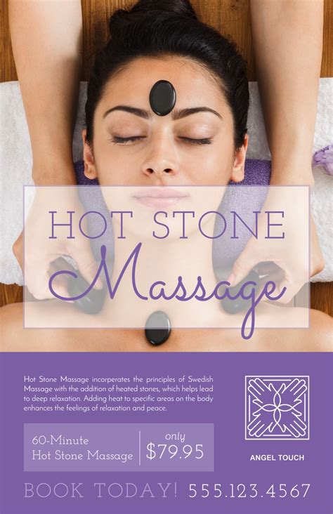 Hot Stone Massage Poster Template Mycreativeshop