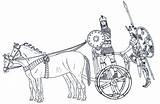 Chariot Roman Colouring Pages Greek Trending Days Last sketch template