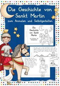 die geschichte von sankt martin zum anmalen und