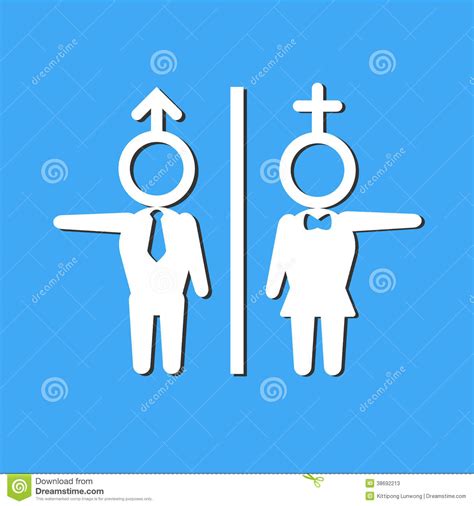 Vector Illustration Of Toilet Sign Stock Vector Illustration Of