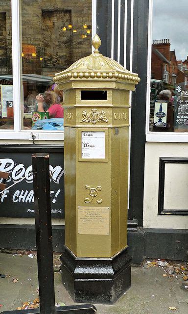 lincolnshire gold post box vintage mailbox mailbox design